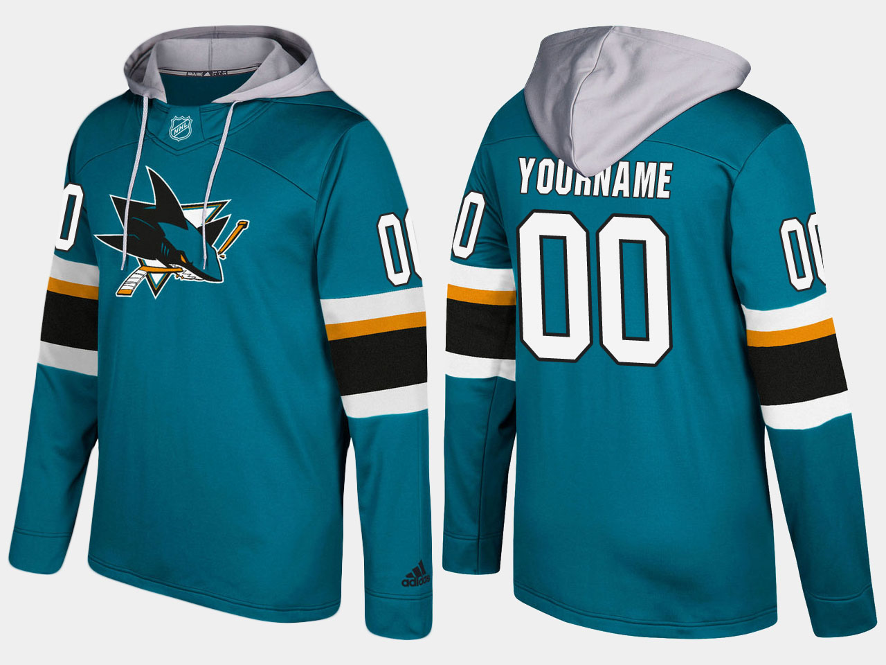 NHL Men San Jose sharks customized blue hoodie